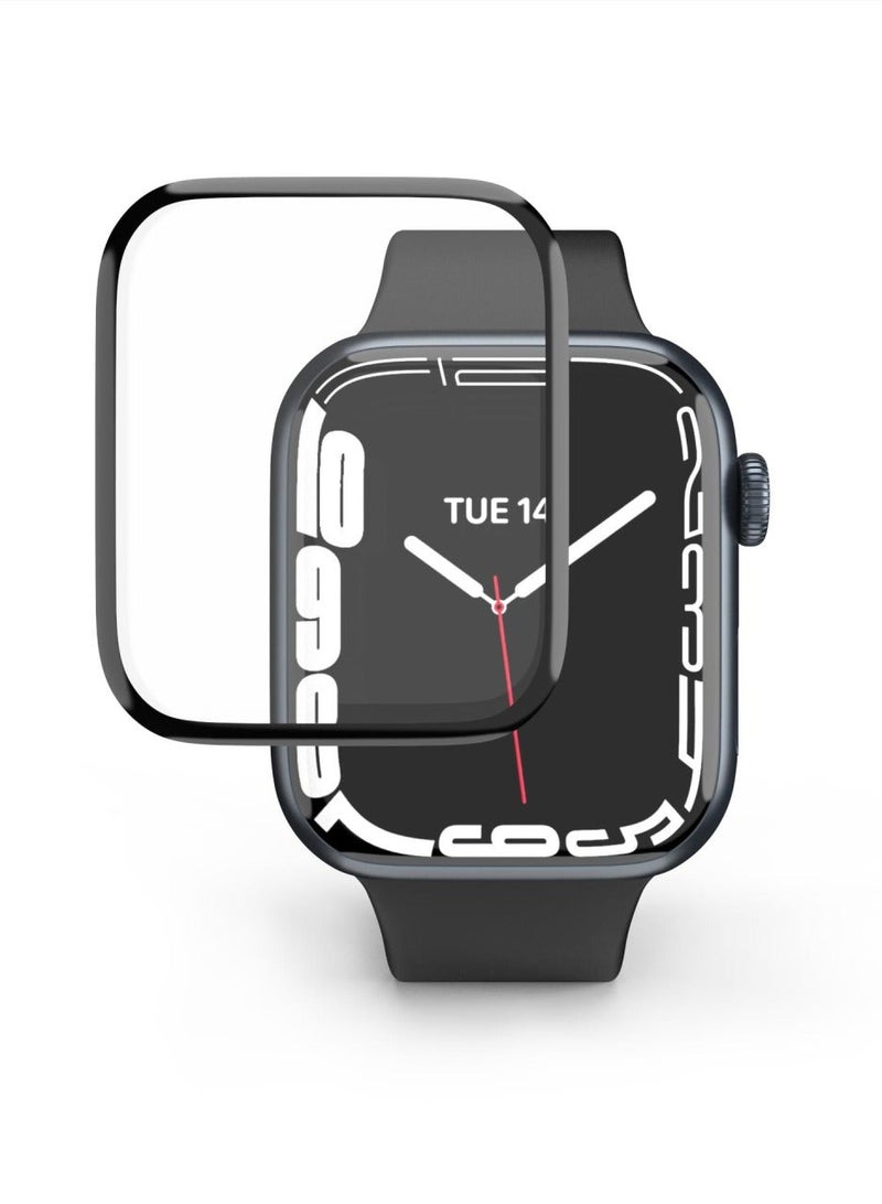 أوريجنال واقي شاشة لساعة أبل 45 مم من السلسلة 9/8/7 - غشاء ناعم مضاد للوهج، مضاد لبصمات الأصابع، حماية كاملة عالية الدقة للشاشة الحساسة للمس - Image 1